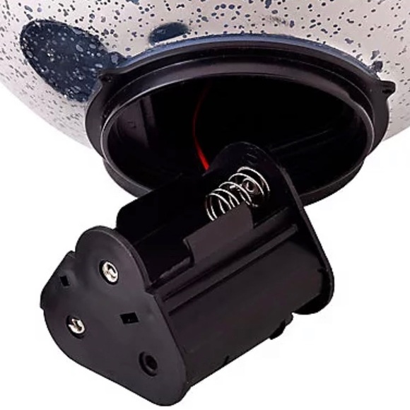 NEW Set of 3 Lit Indoor Outdoor Mercury Glass Spheres w/Timer - Picture 4 of 7